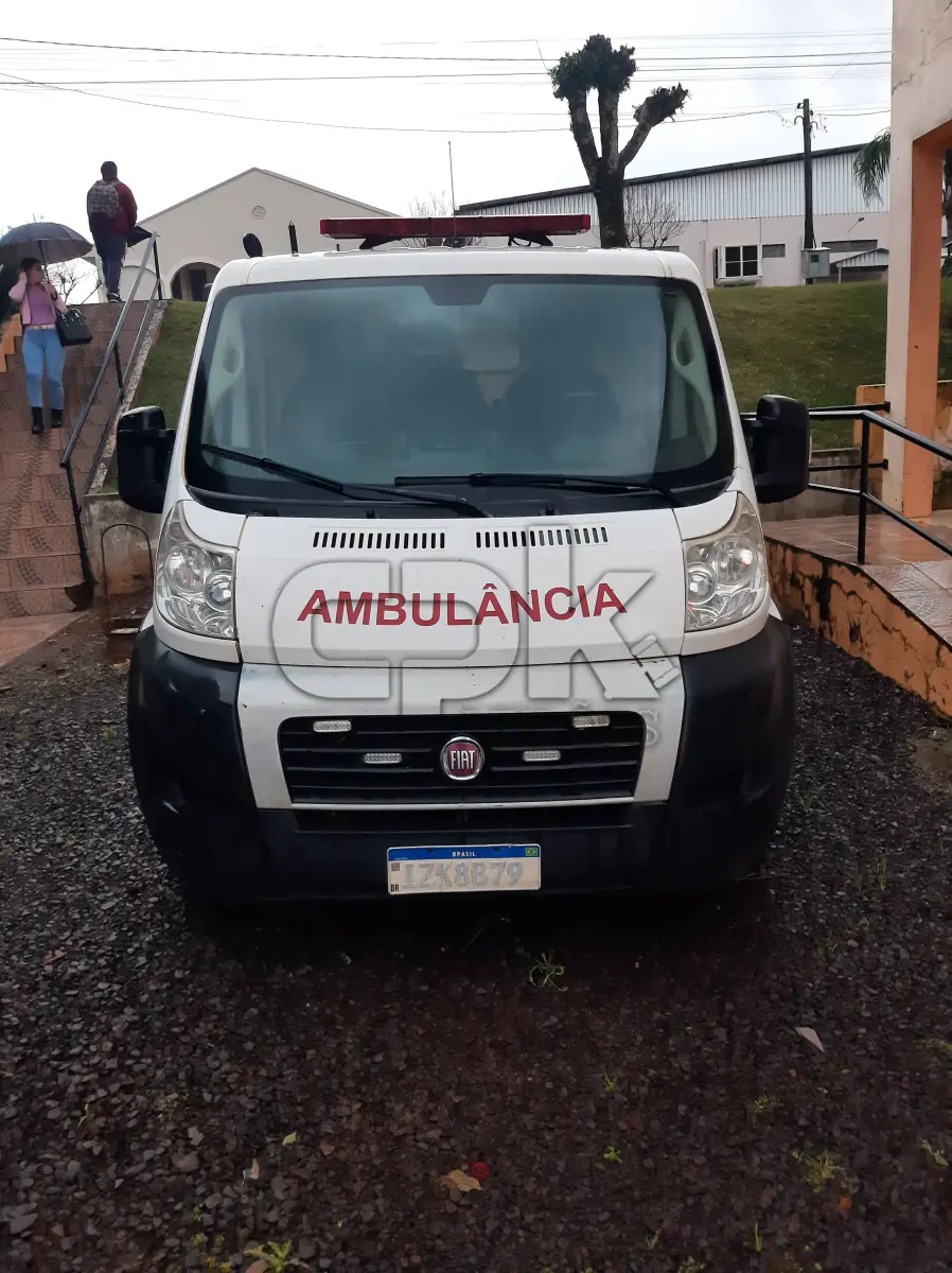 LOTE 005 - Marca Fiat Modelo Ducato TCA AMB, Renavan 01198686380,  Placa IZK8B79, Chassi 3C6DFVCK3KE519636, Ano/Mod  2019/2019, Motor 4 Cilindros, Turbo, 2.3 Potência 130 CV,  Combust Diesel, Cor Branca.