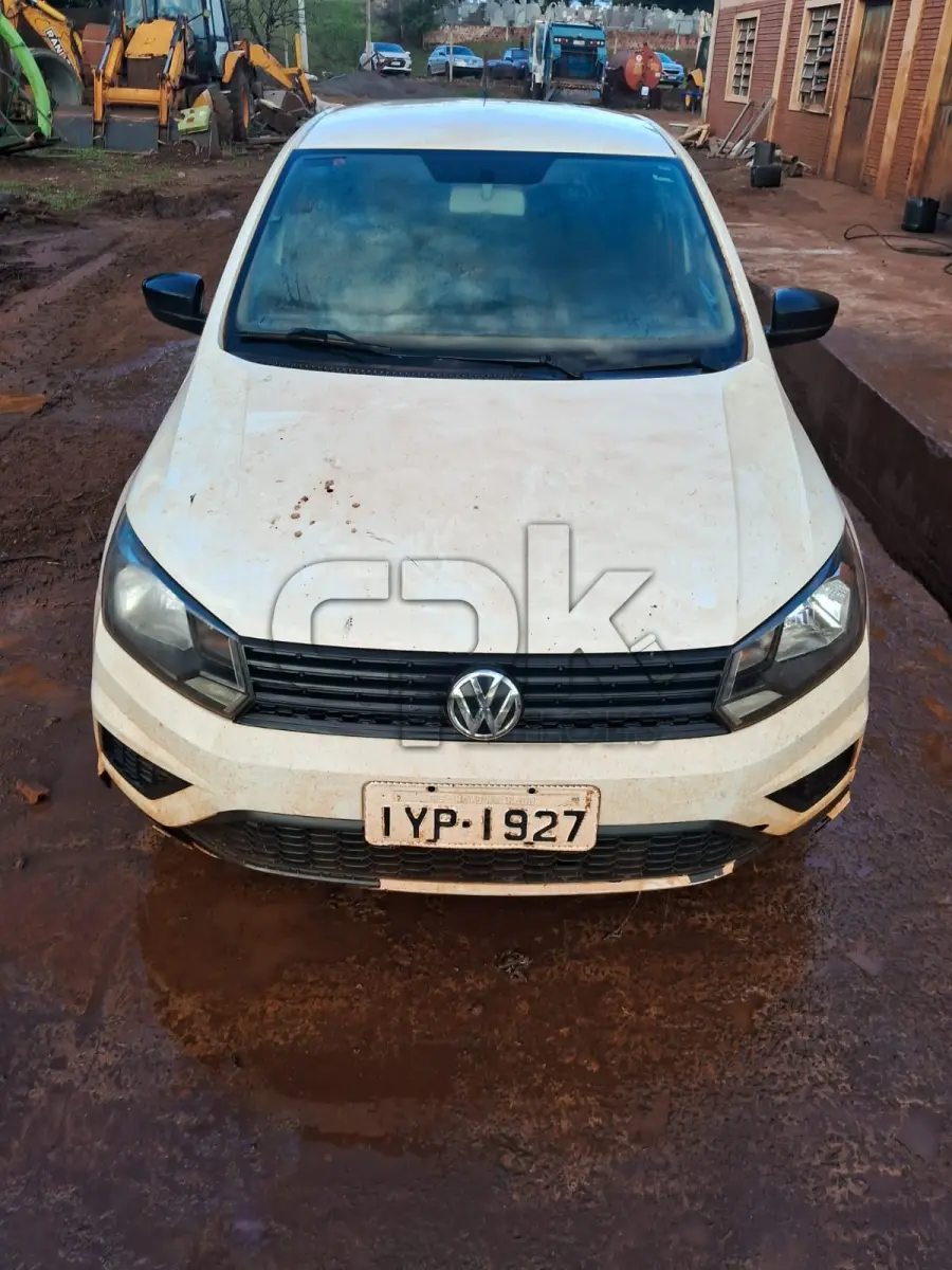LOTE 022 - VEÍCULO VW/GOL 1.0L MC4. ANO FABRICAÇÃO: 2018 ANO MODELO: 2019 COR: BRANCA COMBUSTÍVEL ALCOOL/GASOLINA Placa IYP1927– Chassi 9BWAG45U0KT008710