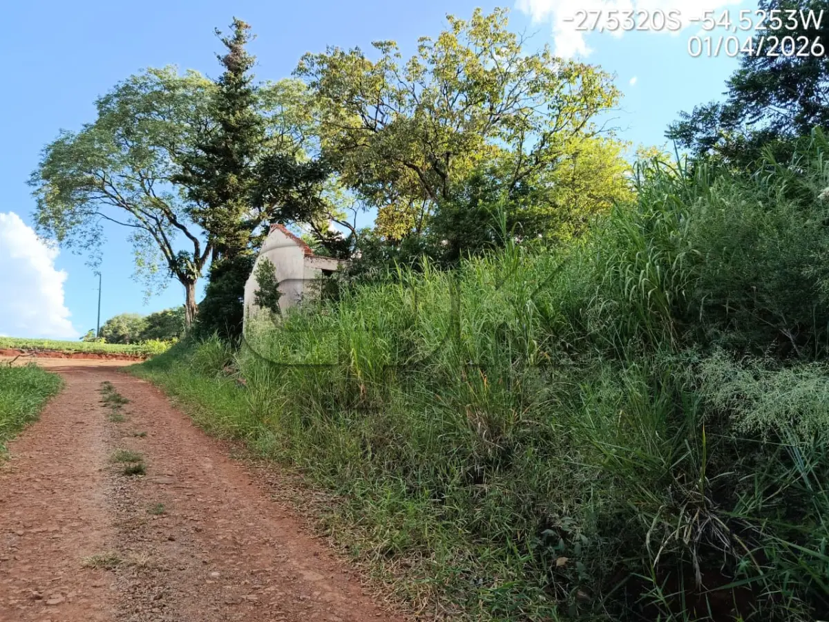 LOTE 035 - Imóvel: Fração do lote rural nº 213, 16ª secção, Matrícula nº 1758.  Área total: 0,25 hectares (2.500 m²) conforme matrícula.  Localização: Barra do Terrêncio - Interior – Novo Machado/RS – E.M de 1º G. Inc.  Presidente Kennedy.