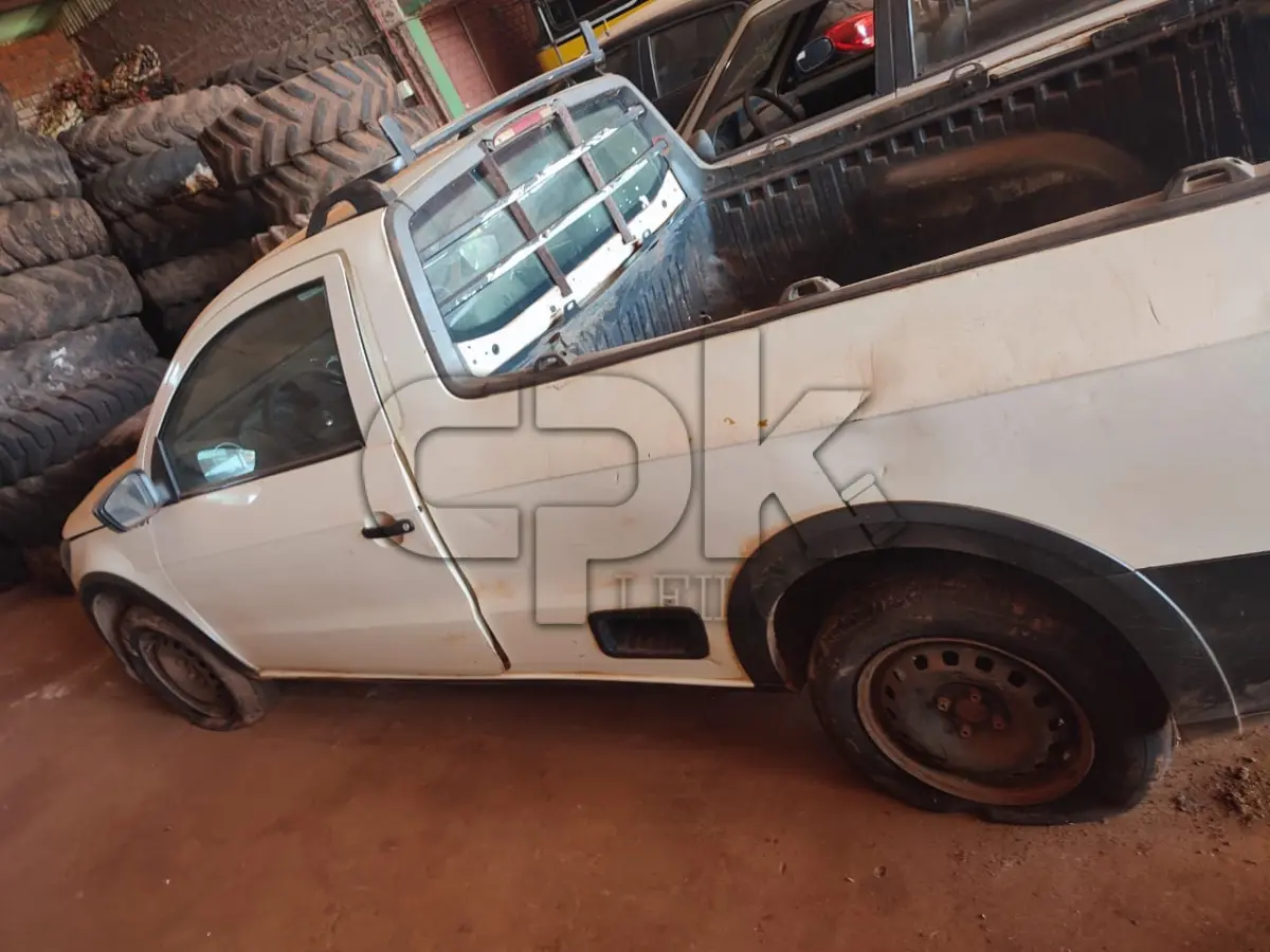 LOTE 021 - VEÍCULO VW/NOVA SAVEIRO RB MBVS. ANO FABRICAÇÃO: 2019 ANO MODELO: 2019 COR: BRANCA COMBUSTÍVEL ALCOOL/GASOLINA Placa IZI5F84 – Chassi 9BWKB45U6KP053257
