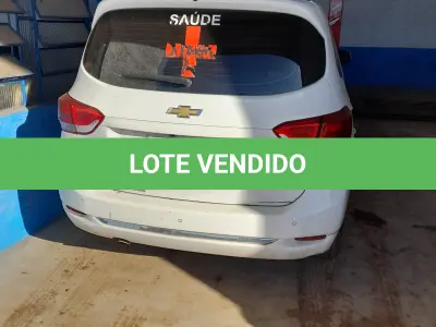 LOTE 012 - VEÍCULO GM SPIN 1.8L MT LTZ, COR BRANCA, ANO/MOD 2018/2019, CHASSI Nº 9BGJC7520KB152590, MOTOR NºGFN027781, RENAVAN Nº104644, PLACAS IYW-3863. NO ESTADO QUE SE ENCONTRA. PATRIMÔNIO MUNICIPAL Nº12940.