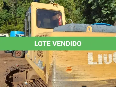 LOTE 021 - ESCAVADEIRA HIDRÁULICA LIUGONG MODELO LG-915D, ANO/MOD 2014/2014 CHASSI Nº915DCDE036786, MOTOR Nº26488520, COR AMARELA, RENAVAM 000001, PESO 13.900KG. NO ESTADO QUE SE ENCONTRA. PATRIMÔNIO MUNICIPAL Nº11104.