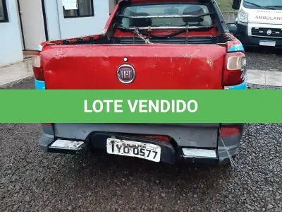 LOTE 003 - Marca Fiat Modelo Strada HD WK CC E Renavan 01153661656  Placa IYO0577 Chassi 9BD5781FFJY253693 Ano/Mod  2018/2018, Motor 4 Cilindros, 8 vál, 1.4 Potência 88 CV  Combust Flex, Cor Vermelha.