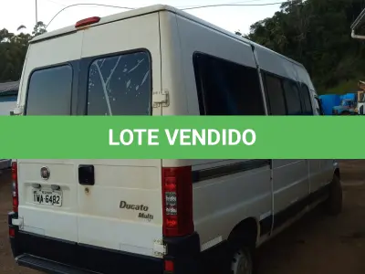 LOTE 014 - VEICULO FIAT/DUCATO MC TCA MIC, 16 PASSAGEIROS ANO/MOD 2014/2014, COR BRANCA, COMBUSTÍVEL DIESEL, RENAVAM: 404449, CHASSI Nº 93W245H34E2137803, MOTOR Nº F1AE34817213770, PLACAS: IWA-6482. NO ESTADO QUE SE ENCONTRA. PATRIMÔNIO MUNICIPAL Nº11282.