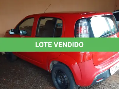 LOTE 004 - Marca Fiat Modelo Uno Drive 1.0, Renavan 01144364172,  Placa IYJ4644, Chassi 9BD195B4NJ0831866, Ano/Mod  2017/2018, Motor 3 Cil, Firefly Potência 77 CV Combust Flex  Cor Vermelha.