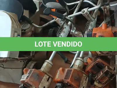 LOTE 028 - Lote de inservíveis – Livre. Inclui itens como: - Bebedouros - Cadeiras - Câmera Digital - Celular - Climatizadores de Ar - CPUs - Desumidificador - HD externo - Impressoras - Longarina - Mesa de som - Monitores - Nobreaks - Notebook - Projetor de Imagem - Rack - Relógios Ponto - Roçadeiras - Roteadores - Suporte para CPU - Switch de Red