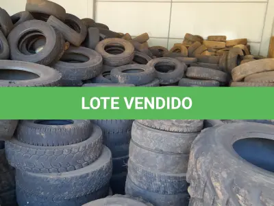 LOTE 004 - CARCAÇAS DE PNEUS USADOS DE DIFERENTES MODELOS E TAMANHOS COM APROXIMADAMENTE 300 UNIDADES, CONFORME DISPOSTO PARA VISITAÇÃO NO PÁTIO DA SMOPT.