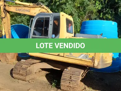 LOTE 021 - ESCAVADEIRA HIDRÁULICA LIUGONG MODELO LG-915D, ANO/MOD 2014/2014 CHASSI Nº915DCDE036786, MOTOR Nº26488520, COR AMARELA, RENAVAM 000001, PESO 13.900KG. NO ESTADO QUE SE ENCONTRA. PATRIMÔNIO MUNICIPAL Nº11104.