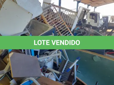 LOTE 001 - SUCATAS DIVERSAS, CONFORME LISTA ANEXO I E DISPOSTO PARA VISITAÇÃO NO PÁTIO DA SMOPT