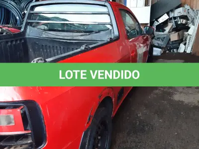 LOTE 002 - Marca Volkswagen, Modelo Nova Saveiro TL MBVS, Renavan  01206770527, Placa IZO7F24 Chassi 9BWKB45UXP017556,  Ano/Mod 2019/2020, Motor 4 Cilindros, 8 válvulas Potência 104  CV, cor vermelha.