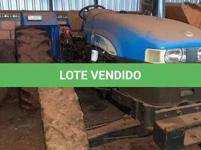 LOTE 006 - Fabricante New Holland Equip. Trator agrícola Modelo TT3840,  Ano 2015, Cor Azul, Horas 1170 h, Tração 4 x 4, Serial  HCCZ3840HECG36208, Comb. Diesel Potência 60 CV, Motor  3 cilindros aspirado Serial T55CR408410