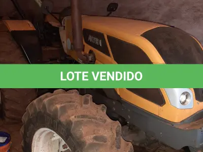 LOTE 008 - Fabricante Valtra Equip. Trator agrícola Modelo A750L 4, Ano  2016, Cor Amarela, Horas 1156,2 h, Tração 4 x 4, Serial  AUTT2005PGM024813, Comb. Diesel Potência 78 CV, Motor 4  cilindros, aspirado, Serial V750432436