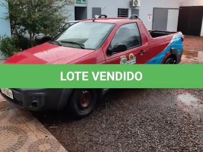 LOTE 003 - Marca Fiat Modelo Strada HD WK CC E Renavan 01153661656  Placa IYO0577 Chassi 9BD5781FFJY253693 Ano/Mod  2018/2018, Motor 4 Cilindros, 8 vál, 1.4 Potência 88 CV  Combust Flex, Cor Vermelha.