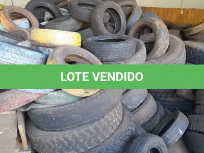 LOTE 004 - CARCAÇAS DE PNEUS USADOS DE DIFERENTES MODELOS E TAMANHOS COM APROXIMADAMENTE 300 UNIDADES, CONFORME DISPOSTO PARA VISITAÇÃO NO PÁTIO DA SMOPT.
