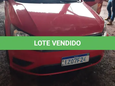 LOTE 002 - Marca Volkswagen, Modelo Nova Saveiro TL MBVS, Renavan  01206770527, Placa IZO7F24 Chassi 9BWKB45UXP017556,  Ano/Mod 2019/2020, Motor 4 Cilindros, 8 válvulas Potência 104  CV, cor vermelha.