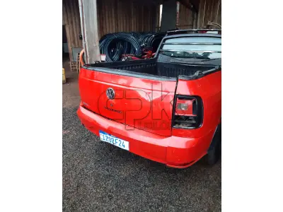 LOTE 002 - Marca Volkswagen, Modelo Nova Saveiro TL MBVS, Renavan  01206770527, Placa IZO7F24 Chassi 9BWKB45UXP017556,  Ano/Mod 2019/2020, Motor 4 Cilindros, 8 válvulas Potência 104  CV, cor vermelha.