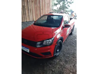 LOTE 002 - Marca Volkswagen, Modelo Nova Saveiro TL MBVS, Renavan  01206770527, Placa IZO7F24 Chassi 9BWKB45UXP017556,  Ano/Mod 2019/2020, Motor 4 Cilindros, 8 válvulas Potência 104  CV, cor vermelha.
