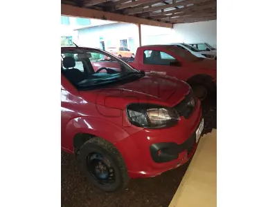 LOTE 004 - Marca Fiat Modelo Uno Drive 1.0, Renavan 01144364172,  Placa IYJ4644, Chassi 9BD195B4NJ0831866, Ano/Mod  2017/2018, Motor 3 Cil, Firefly Potência 77 CV Combust Flex  Cor Vermelha.