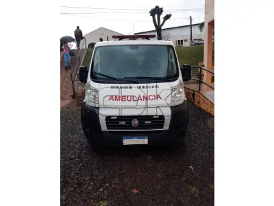 LOTE 005 - Marca Fiat Modelo Ducato TCA AMB, Renavan 01198686380,  Placa IZK8B79, Chassi 3C6DFVCK3KE519636, Ano/Mod  2019/2019, Motor 4 Cilindros, Turbo, 2.3 Potência 130 CV,  Combust Diesel, Cor Branca.