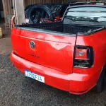 LOTE 002 - Marca Volkswagen, Modelo Nova Saveiro TL MBVS, Renavan  01206770527, Placa IZO7F24 Chassi 9BWKB45UXP017556,  Ano/Mod 2019/2020, Motor 4 Cilindros, 8 válvulas Potência 104  CV, cor vermelha.
