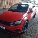 LOTE 002 - Marca Volkswagen, Modelo Nova Saveiro TL MBVS, Renavan  01206770527, Placa IZO7F24 Chassi 9BWKB45UXP017556,  Ano/Mod 2019/2020, Motor 4 Cilindros, 8 válvulas Potência 104  CV, cor vermelha.